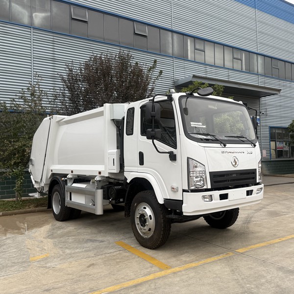 Shacman 6 wheels X9 rear loader garbage compactor 12cbm_Chengli
