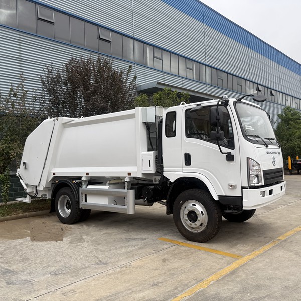 Shacman 6 wheels X9 rear loader garbage compactor 12cbm_Chengli