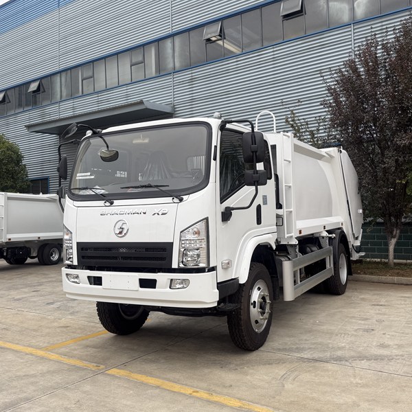Shacman 6 wheels X9 rear loader garbage compactor 12cbm_Chengli